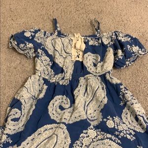 Boho shirt off shoulder strappy